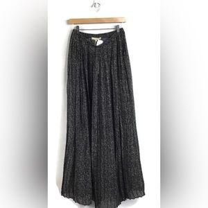 NWT $518 Michael Kors Collection Printed 100% Silk Pleated Maxi Skirt Women’s